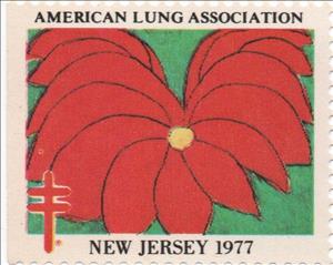 Stamp, American Lung Association, Cinderellas,  , Charity, Christmas, Tuberculosis / TBC