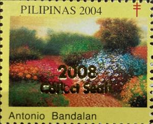 Stamp, Antonio Bandalan, Cinderellas,  , Flowers, Plants (Flora), Tuberculosis / TBC