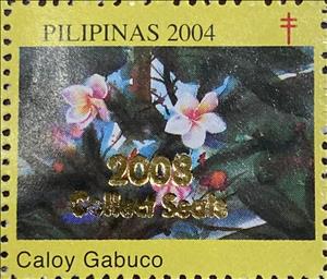 Stamp, Caloy Gabuco, Cinderellas,  , Flowers, Plants (Flora), Tuberculosis / TBC