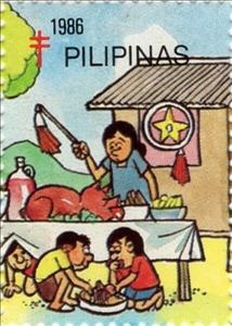 Stamp, Christmas Season: Slice of Life, Cinderellas,  , Stylized Animals, Stylized Figures / Persons, Stylized Objects
