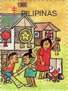 Stamp, Christmas Season: Slice of Life, Cinderellas,  , Stylized Animals, Stylized Figures / Persons, Stylized Objects