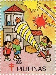 Stamp, Christmas Season: Slice of Life, Cinderellas,  , Stylized Animals, Stylized Figures / Persons, Stylized Objects