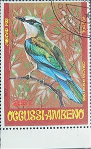 Stamp, Coracias Bengalensis, Cinderellas,  , Animals (Fauna), Birds