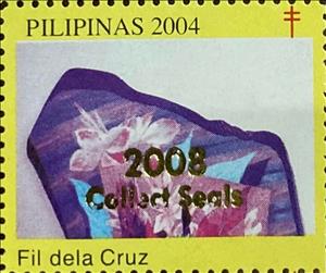 Stamp, Fil dela Cruz, Cinderellas,  , Flowers, Plants (Flora), Tuberculosis / TBC