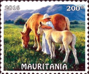 Stamp, Horses, Cinderellas,  , Horses