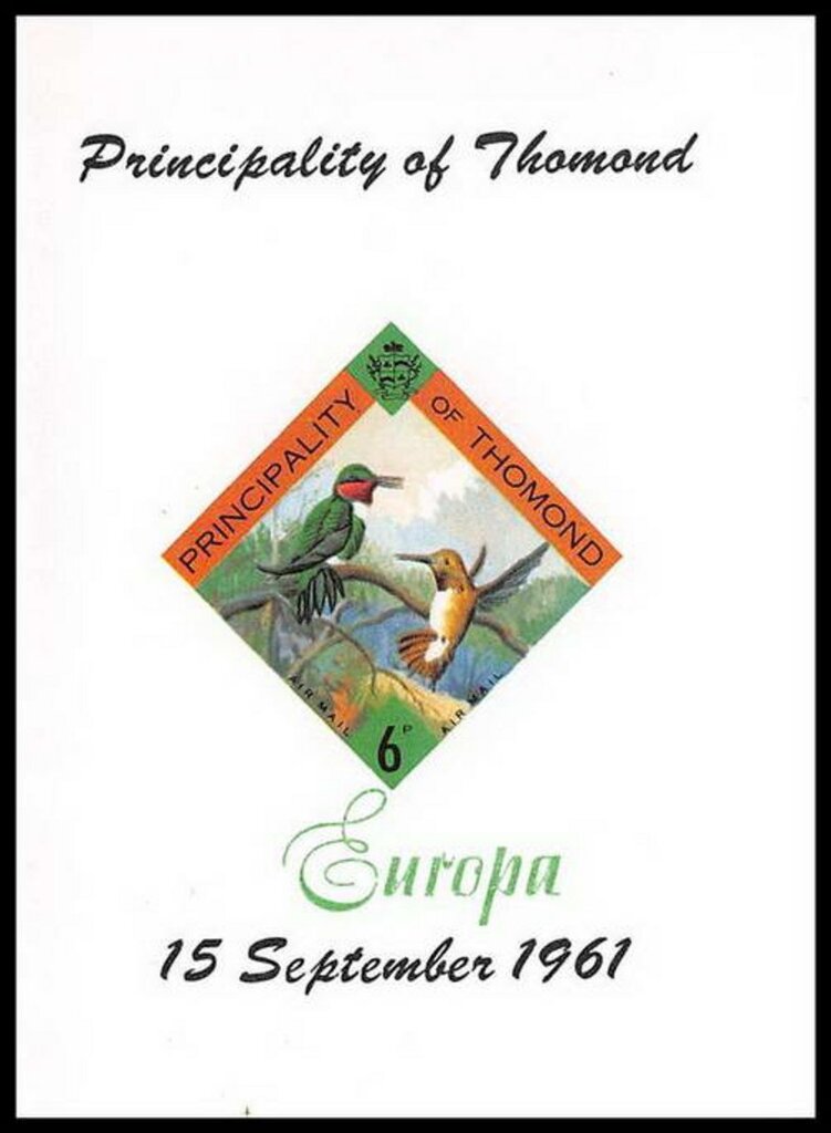 Hummingbirds in tree - Europa 1961