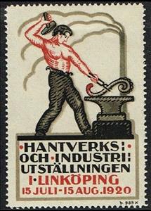 Stamp, Linkoeping hantverks och industri utstallningen 15 juli 15 a, Cinderellas,  