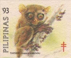 Stamp, Tarsier, Cinderellas,  , Animals (Fauna), Tuberculosis / TBC