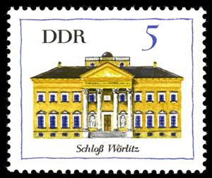 Stamp, Castle Wörlitz, Germany, Democratic Republic,  , Architecture