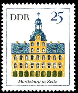 Stamp, Moritzcastle in zeitz, Germany, Democratic Republic,  , Architecture
