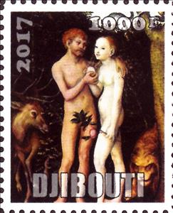 Stamp, Lucas Cranach The Elder, Djibouti- Illegal Stamps,  , Art