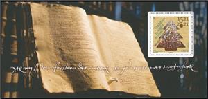 Souvenir Sheet, Christmas tree, France,  , Books, Christmas, Trees