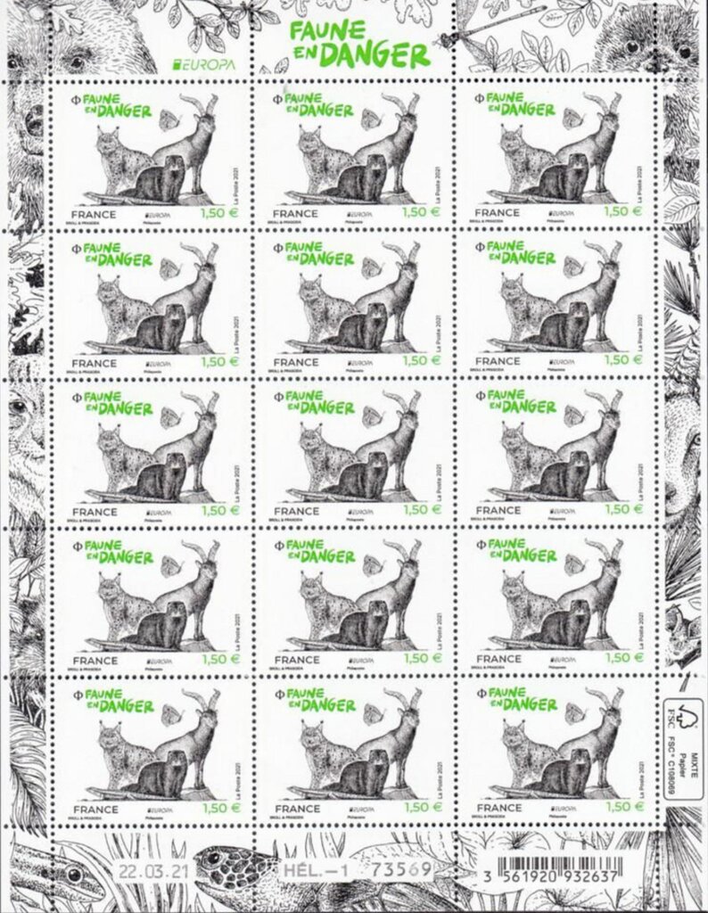 Europa (C.E.P.T.) 2021 - Endangered Species
