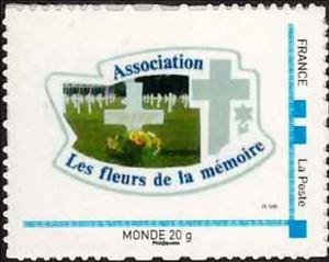 Stamp, Association les Fleurs de la Memoire, France- Personalized stamps,  , Monuments