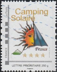 Stamp, Camping Solaire France, France- Personalized stamps,  , Tourism
