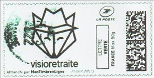 Stamp, Visioretraite, France- Personalized stamps,  , Finance