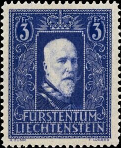 Stamp, Franz I, Liechtenstein,  , Famous People, Heads of State, Men, Princes, Royalty