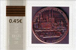 Stamp, Tallinn Euroopa Kultuuripealinn, Personalized and Private Mail Stamps,  , Coins