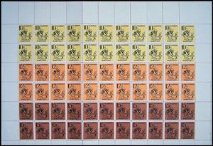 Full Pane, The Giant and Tom Thumb, Personalized and Private Mail Stamps,  , Fairy Tales