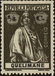 Stamp, Ceres, Quelimane,  , Agriculture, Crops, Gods and goddesses, Mythology, Tools