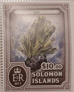 Stamp, Beryl, Solomon Islands,  , Minerals