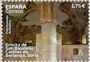Stamp, San Baudelio Hermitage. Casillas de Berlanga, Spain,  , Architecture