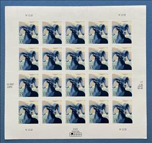 Mini Sheet, Bighorn Sheep (Ovis canadensis), United States of America,  , Animals (Fauna), Mammals, Sheep