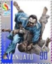 Stamp, Judo, Vanuatu,  , Judo, Sports