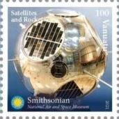Stamp, Satellites and Rockets, Vanuatu,  , Satellites, Spacecrafts