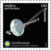 Stamp, Satellites and Rockets, Vanuatu,  , Satellites, Spacecrafts