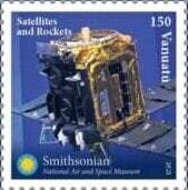 Stamp, Satellites and Rockets, Vanuatu,  , Satellites, Spacecrafts
