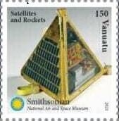 Stamp, Satellites and Rockets, Vanuatu,  , Satellites, Spacecrafts