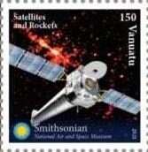 Stamp, Satellites and Rockets, Vanuatu,  , Satellites, Spacecrafts