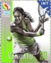 Stamp, Tennis, Vanuatu,  , Sports, Tennis