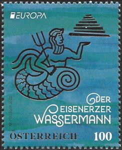 Stamp, Europa (C.E.P.T.) 2022 : The Merman of Eisenerz, Austria,  , C.E.P.T. / Europe, Legends