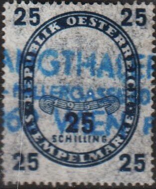 Stempelmarke 25 Schilling