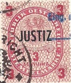 Stamp, Stempelmarke 3 Schilling, Austria,  , Eagles, Seals (Emblems)