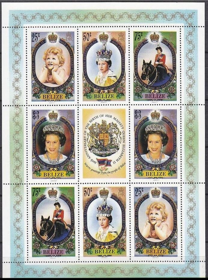 60th Birthday of Queen Elizabeth II Mini Sheet