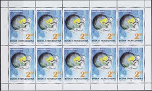 Mini Sheet, The 6.000.000.000 Citizen of Earth, Bosnia and Herzegovina,  , Children, Globes
