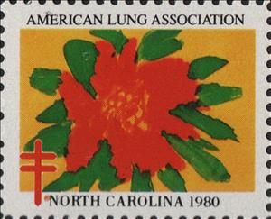 Stamp, American Lung Association, North Carolina, Cinderellas,  , Charity, Christmas, Tuberculosis / TBC
