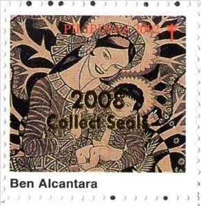 Stamp, Ben Alcantara, Cinderellas,  , Christmas, Tuberculosis / TBC