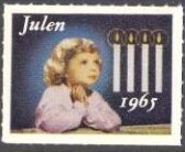 Stamp, Child and candles, Cinderellas,  , Children, Christmas, Lamps and Candles