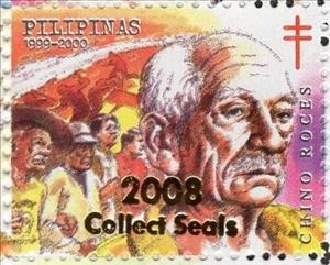 Stamp, Chino Roces, Cinderellas,  , Famous People