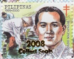 Stamp, Diosdado Macapagal, Cinderellas,  , Famous People
