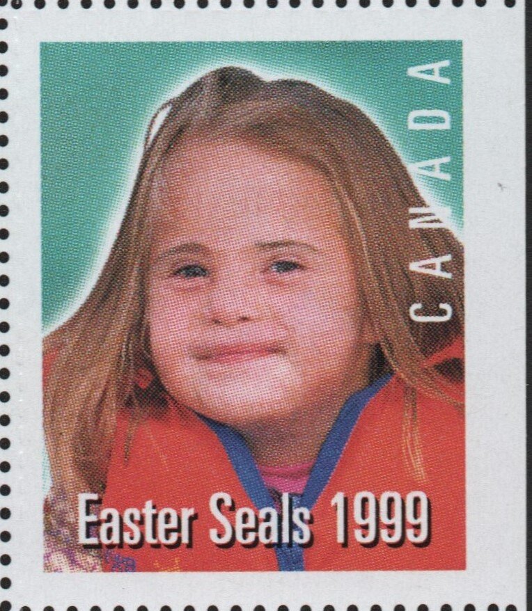 Easter Seal 1999 - Girl with red top