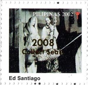 Stamp, Ed Santiago, Cinderellas,  , Christmas, Tuberculosis / TBC