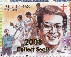 Stamp, Ninoy Aquino, Cinderellas,  , Famous People