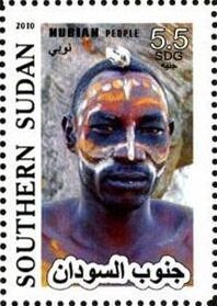 Stamp, Nubian people, Cinderellas,  , Men, People
