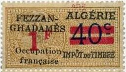 Stamp, Type Daussy, Fezzan,  , Gods and goddesses, Mythology