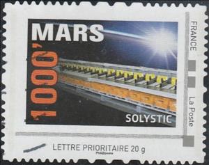 Stamp, 1000 Mars Solystic, France,  , Postal Services